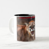 Kerstgroeten opa Hunter Gatherer Tweekleurige Koffiemok (Voorkant links)