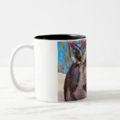 Kerstgroeten opa Hunter Gatherer Tweekleurige Koffiemok (Links)