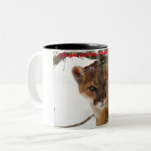 Kerstgroeten opa Hunter Gatherer Tweekleurige Koffiemok (Voorkant links)