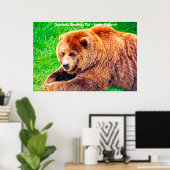 Kerstgroeten Papa Hunter Gatherer Poster (Thuiskantoor)