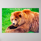 Kerstgroeten Papa Hunter Gatherer Poster (Voorkant)