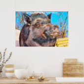 Kerstgroeten Papa Hunter Gatherer Poster (Keuken)