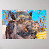 Kerstgroeten Papa Hunter Gatherer Poster (Voorkant)