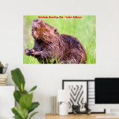 Kerstgroeten Papa Hunter Gatherer Poster (Thuiskantoor)