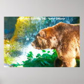 Kerstgroeten Papa Hunter Gatherer Poster (Voorkant)