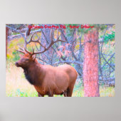 Kerstgroeten Papa Hunter Gatherer Poster (Voorkant)