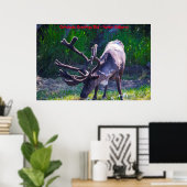 Kerstgroeten Papa Hunter Gatherer Poster (Thuiskantoor)