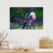 Kerstgroeten Papa Hunter Gatherer Poster (Keuken)