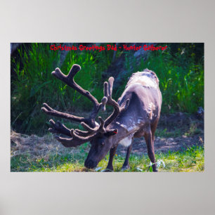 Kerstgroeten Papa Hunter Gatherer Poster