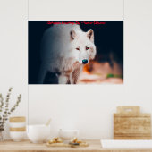 Kerstgroeten Papa Hunter Gatherer Poster (Keuken)