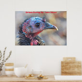 Kerstgroeten Papa Hunter Gatherer Poster (Keuken)