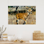 Kerstgroeten Papa Hunter Gatherer Poster (Keuken)