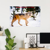 Kerstgroeten Papa Hunter Gatherer Poster (Thuiskantoor)