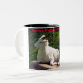 Kerstgroeten Papa Hunter Gatherer Tweekleurige Koffiemok (Voorkant links)