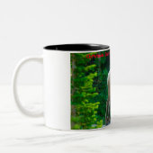 Kerstgroeten Papa Hunter Gatherer Tweekleurige Koffiemok (Links)