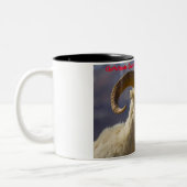 Kerstgroeten Papa Hunter Gatherer Tweekleurige Koffiemok (Links)