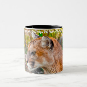 Kerstgroeten Papa Hunter Gatherer Tweekleurige Koffiemok