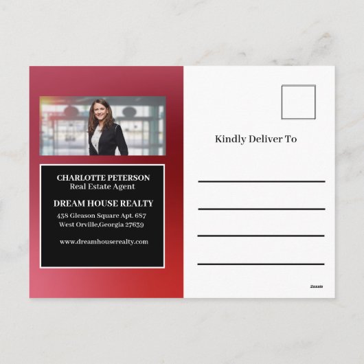 Kerstgroeten Real Estate Agent Farming Feestdagenkaart (Achterkant)