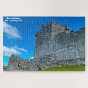 Kerstgroeten Ross Castle Kerry Ierland Jig Legpuzzel