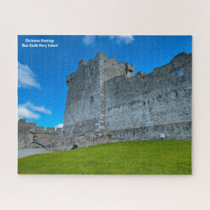 Kerstgroeten Ross Castle Kerry Ierland Jig Legpuzzel