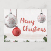 Kerstgroeten, schoonheid in eenvoud, briefkaart (Voorkant)