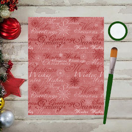 Kerstgroeten Scrapbook Paper