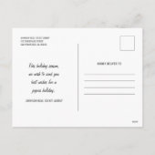 Kerstgroeten Simple Modern Aangepaste Foto Feestdagenkaart (Achterkant)