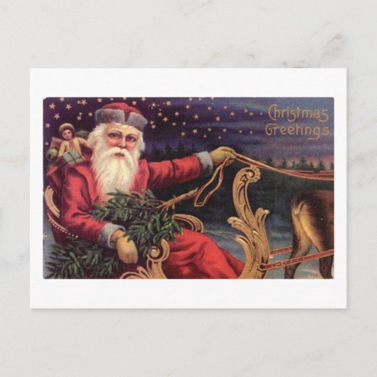 Kerstgroeten Sinterhoes Feestdagenkaart (Voorkant)