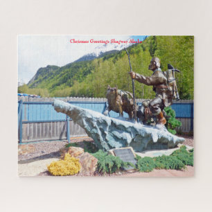 Kerstgroeten Skagway Alaska Legpuzzel