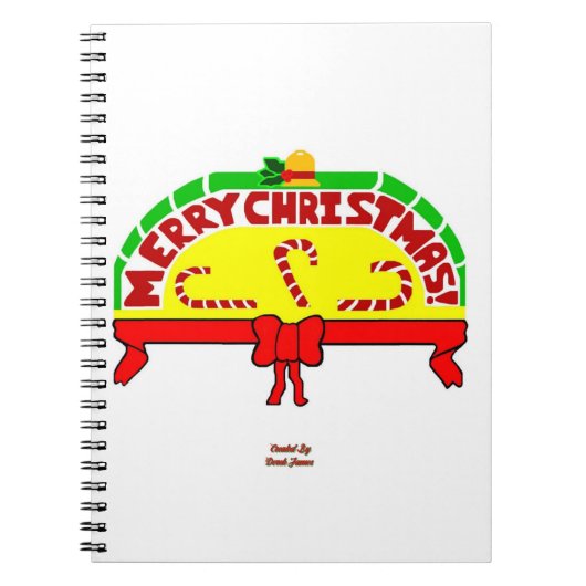 Kerstgroeten Spiral Foto Notitieboek (Voorkant)