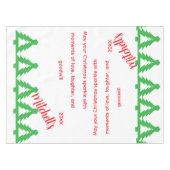 Kerstgroeten tafelkleed (Voorkant (Horizontaal))