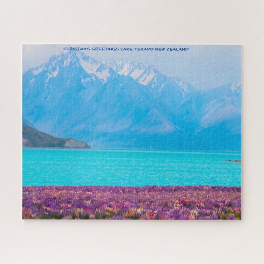 Kerstgroeten Tekapo Nieuw-Zeeland Legpuzzel (Horizontaal)