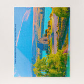 Kerstgroeten Tekapo Nieuw-Zeeland Legpuzzel (Verticaal)