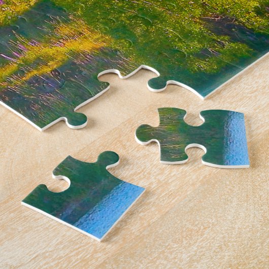 Kerstgroeten Tekapo Nieuw-Zeeland Legpuzzel (Zijkant)