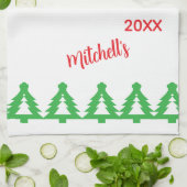 Kerstgroeten theedoek (Gevouwen)