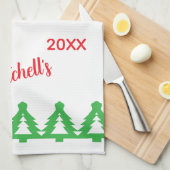 Kerstgroeten theedoek (Quarter Fold)