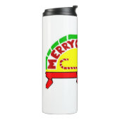Kerstgroeten Thermal Tumbler Thermosbeker (Gedraaid links)