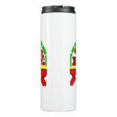 Kerstgroeten Thermal Tumbler Thermosbeker (Achterkant)