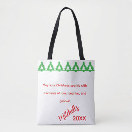 Kerstgroeten tote bag