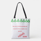 Kerstgroeten tote bag (Achterkant)