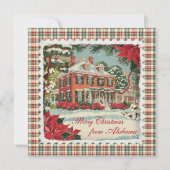 Kerstgroeten uit Alabama Holiday Kaart (Voorkant)