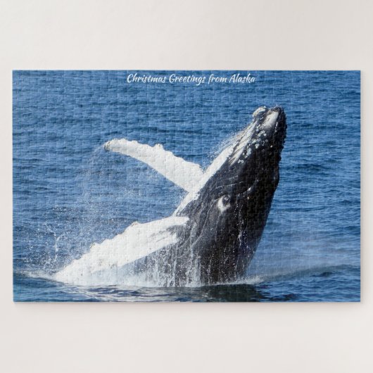 Kerstgroeten uit Alaska Legpuzzel (Horizontaal)