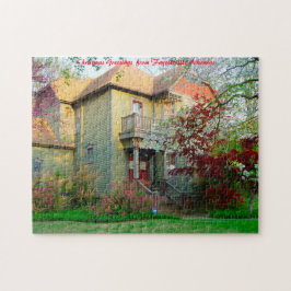 Kerstgroeten uit Arkansas Fayetteville Legpuzzel