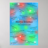 Kerstgroeten uit de hele wereld poster (Voorkant)