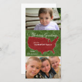 Kerstgroeten uit Delaware - Foto, Naam Feestdagenkaart (Voorkant / Achterkant)