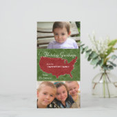 Kerstgroeten uit Delaware - Foto, Naam Feestdagenkaart (Staand voorkant)