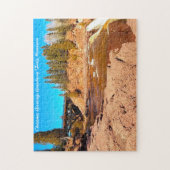 Kerstgroeten uit Gooseberry Falls Minnesota Legpuzzel (Verticaal)