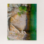 Kerstgroeten uit het Maori New Zealand-meer Legpuzzel (Verticaal)