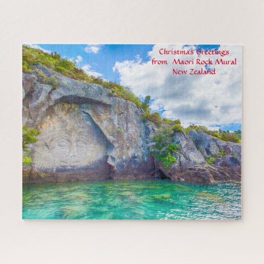 Kerstgroeten uit Maori Rock Mural Legpuzzel (Horizontaal)