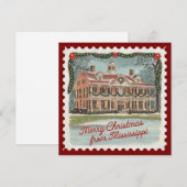 Kerstgroeten uit Mississippi Feestdagenkaart (Voorkant / Achterkant)
